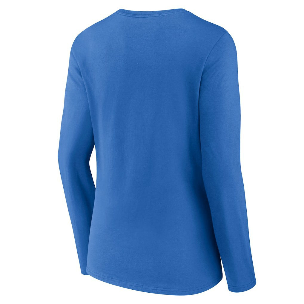Oklahoma City Thunder Women's Logo Long Sleeve V-Neck T-Shirt - Blue discount