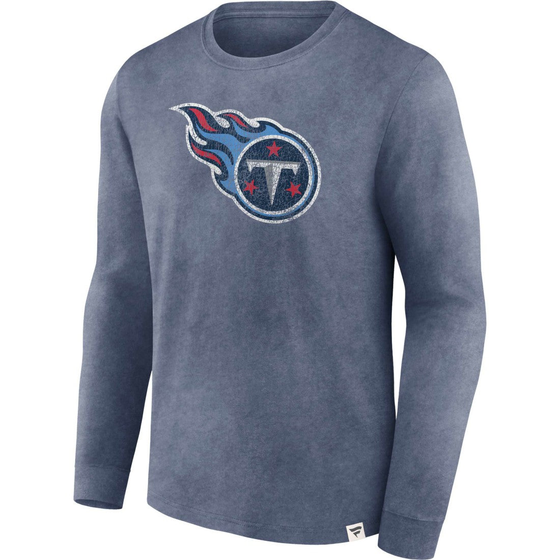 Tennessee Titans Washed Primary Long Sleeve T-Shirt - Heather Navy for sale
