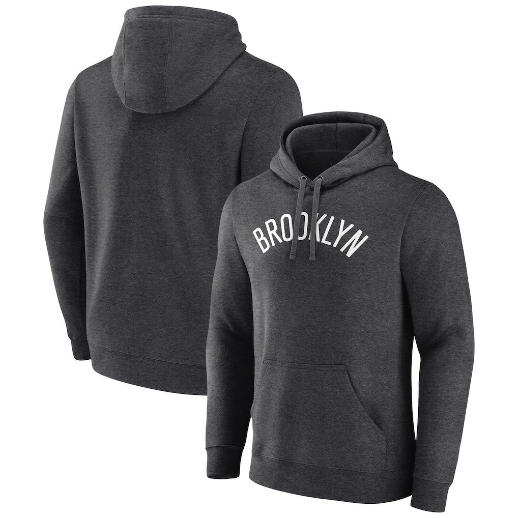 Brooklyn Nets Wordmark Alternate Pullover Hoodie - Charcoal sale
