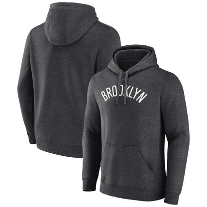 Brooklyn Nets Wordmark Alternate Pullover Hoodie - Charcoal sale