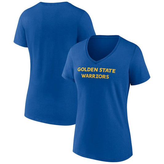 Golden State Warriors Women's Wordmark V-Neck T-Shirt sale - Royal outlet