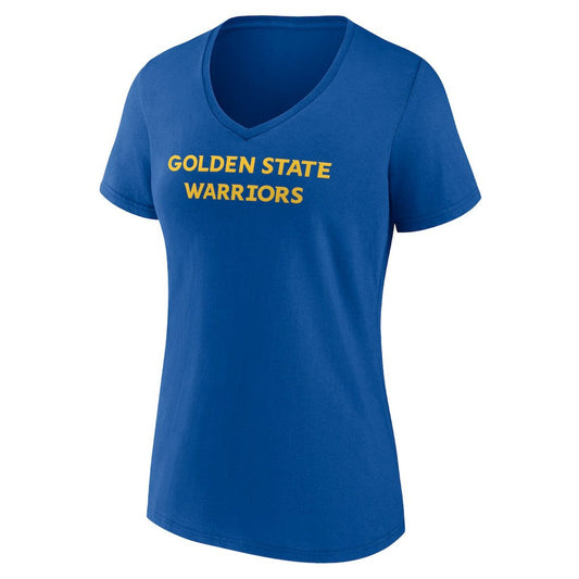 Golden State Warriors Women's Wordmark V-Neck T-Shirt sale - Royal outlet