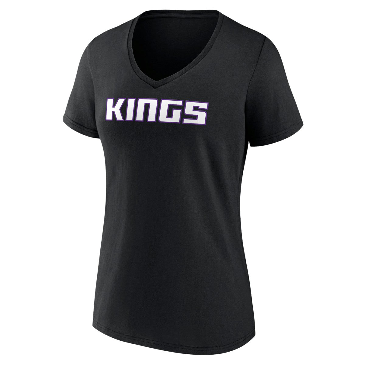 Sacramento Kings Women's Wordmark V-Neck T-Shirt - Black shop