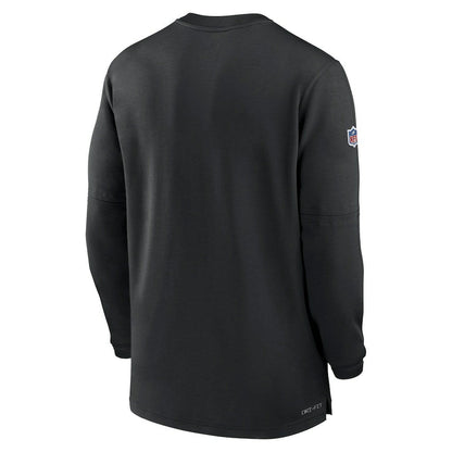 Pittsburgh Steelers 2023 Sideline Performance Long Sleeve Tri-Blend Quarter-Zip Top - Black | Nike on sale