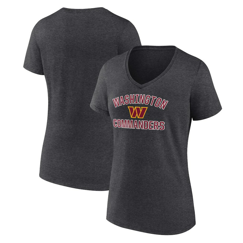 Washington Commanders Women's Victory Arch Team V-Neck T-Shirt - Charcoal discount