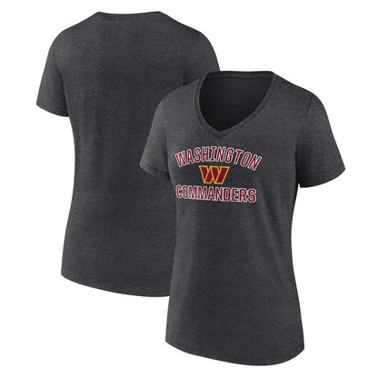 Washington Commanders Women's Victory Arch Team V-Neck T-Shirt - Charcoal discount