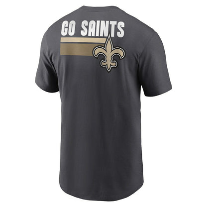 New Orleans Saints Blitz Essential T-Shirt - Anthracite | Nike discount