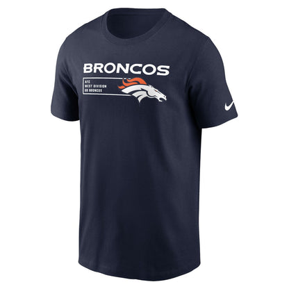 Denver Broncos Division Essential T-Shirt - Navy | Nike outlet