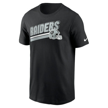 Las Vegas Raiders Essential Blitz Lockup T-Shirt - Black | Nike on sale