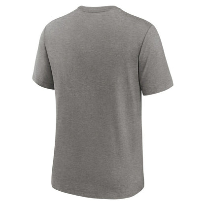 Las Vegas Raiders Rewind Logo Tri-Blend T-Shirt - Heather Charcoal | Nike cheap