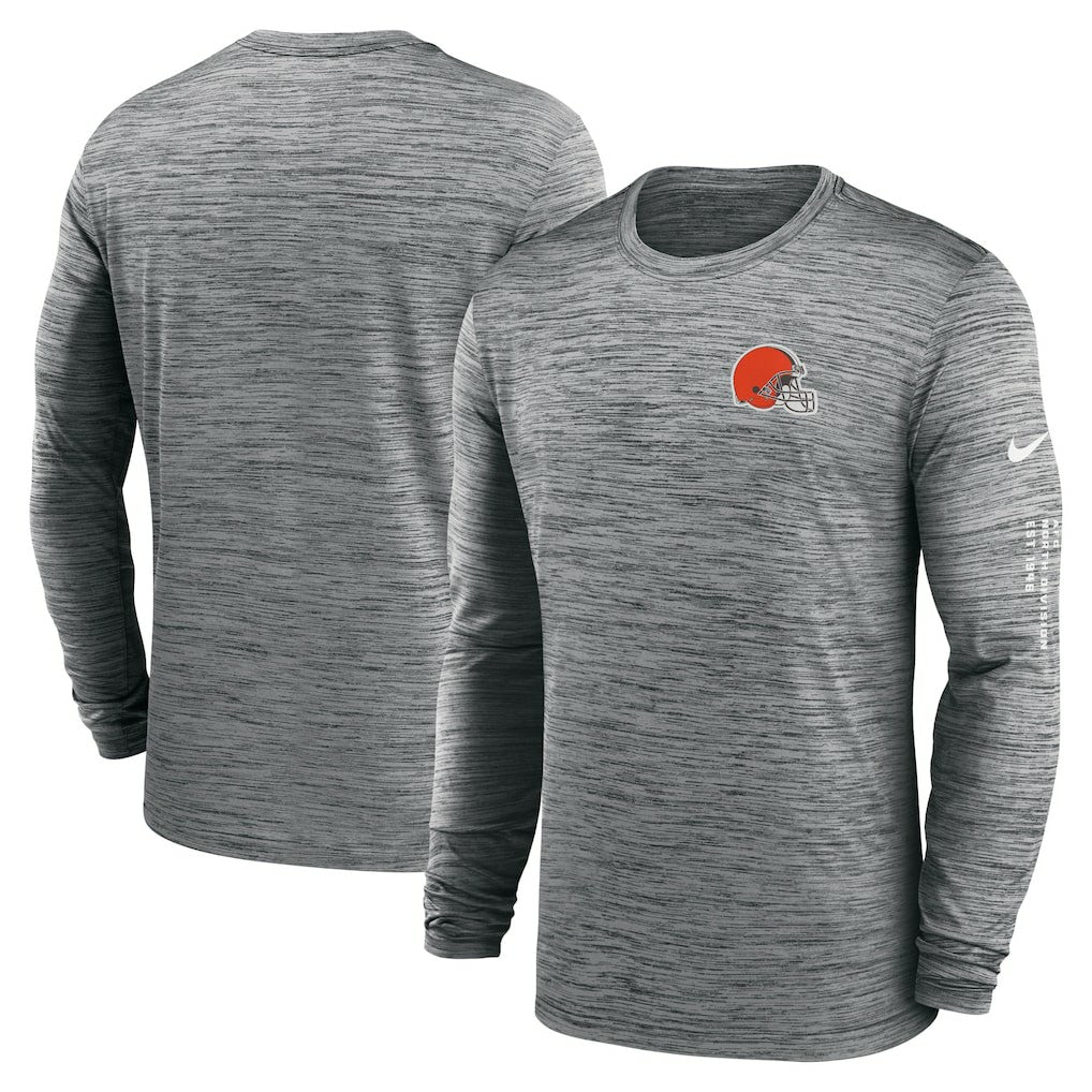 Cleveland Browns Velocity Long Sleeve T-Shirt - Anthracite | Nike online