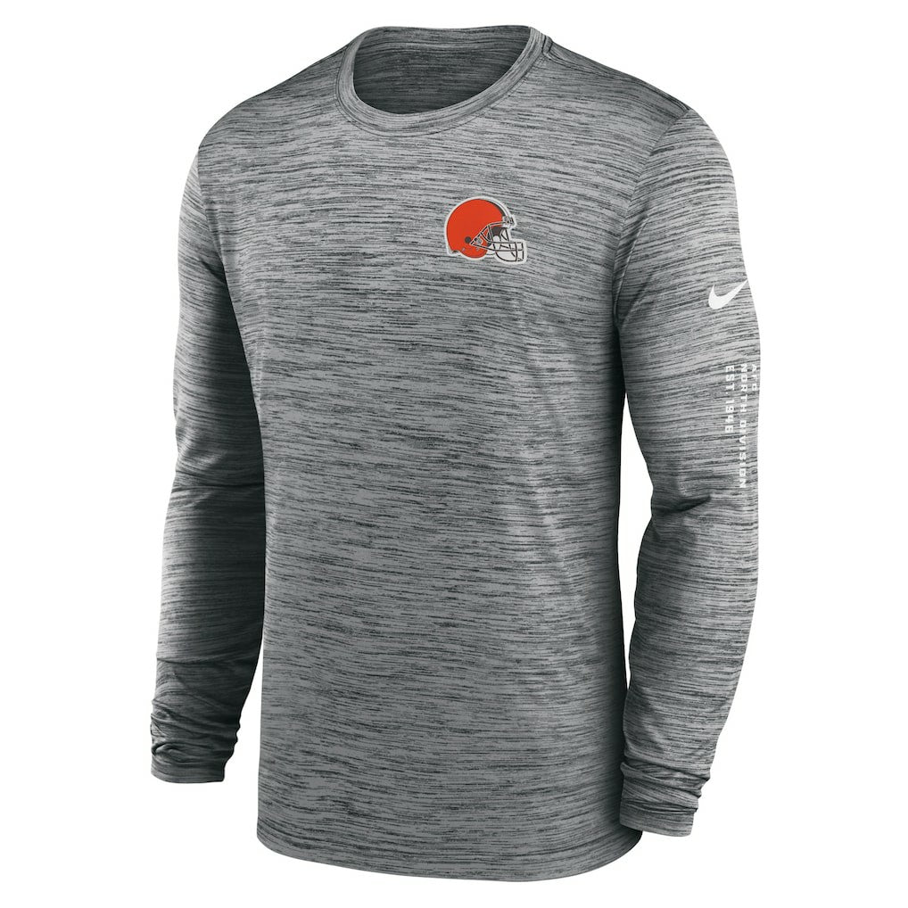 Cleveland Browns Velocity Long Sleeve T-Shirt - Anthracite | Nike online