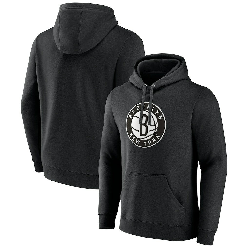 Brooklyn Nets Alternate Logo Pullover Hoodie - Black shop