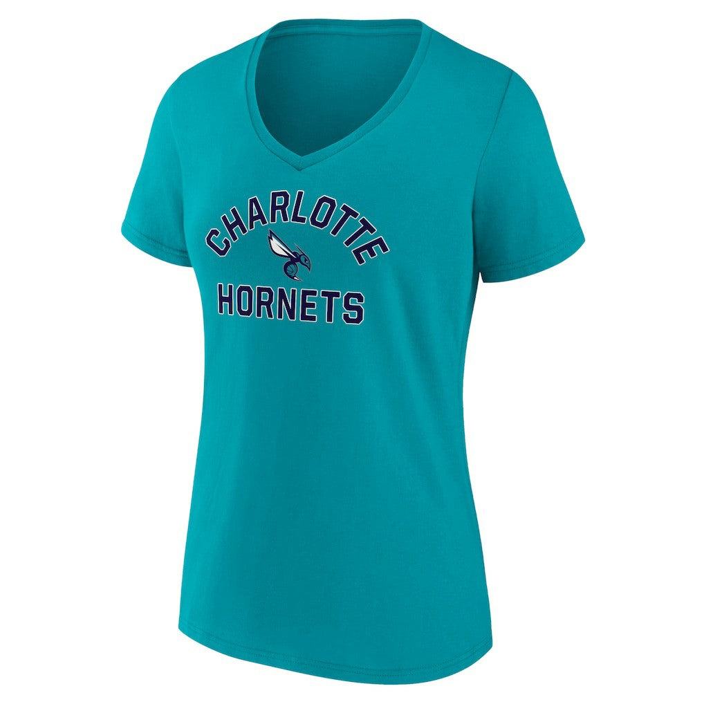 Charlotte Hornets Women's Overtime Team V-Neck T-Shirt - Aqua for sale