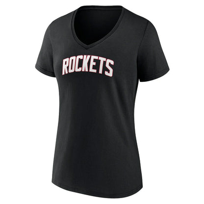 Houston Rockets Women's Alternate Logo V-Neck T-Shirt - Black discount