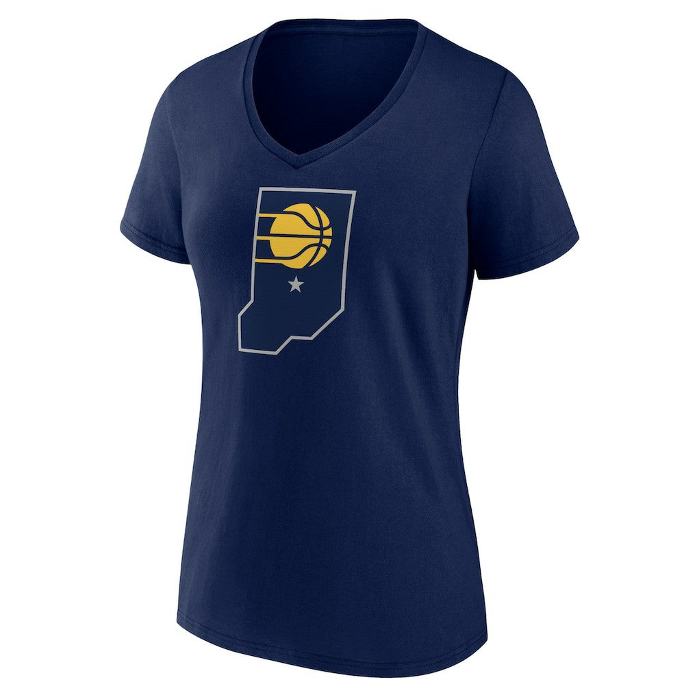 Indiana Pacers Women's Alternate Logo V-Neck T-Shirt - Navy on sale