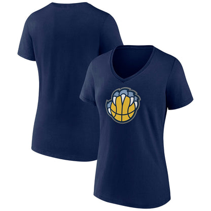 Memphis Grizzlies Women's Alternate Logo V-Neck T-Shirt - Navy for sale