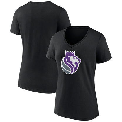 Sacramento Kings Women's Alternate Logo V-Neck T-Shirt - Black shop
