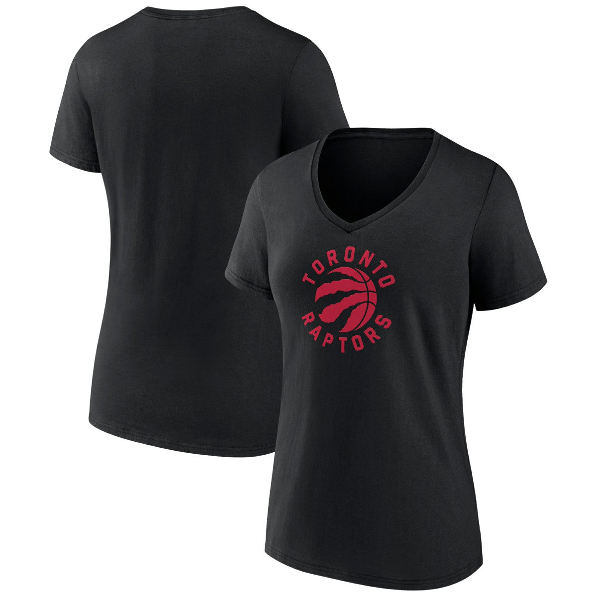 Toronto Raptors Women's Alternate Logo V-Neck T-Shirt - Black shop
