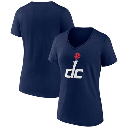 Washington Wizards Women's Alternate Logo V-Neck T-Shirt - Navy on sale