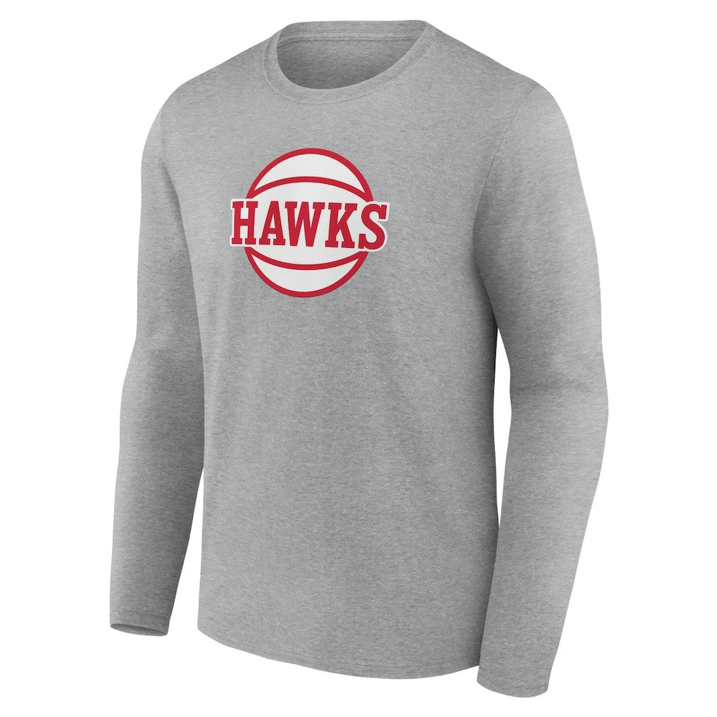 Atlanta Hawks Alternate Logo Long Sleeve T-Shirt - Gray cheap