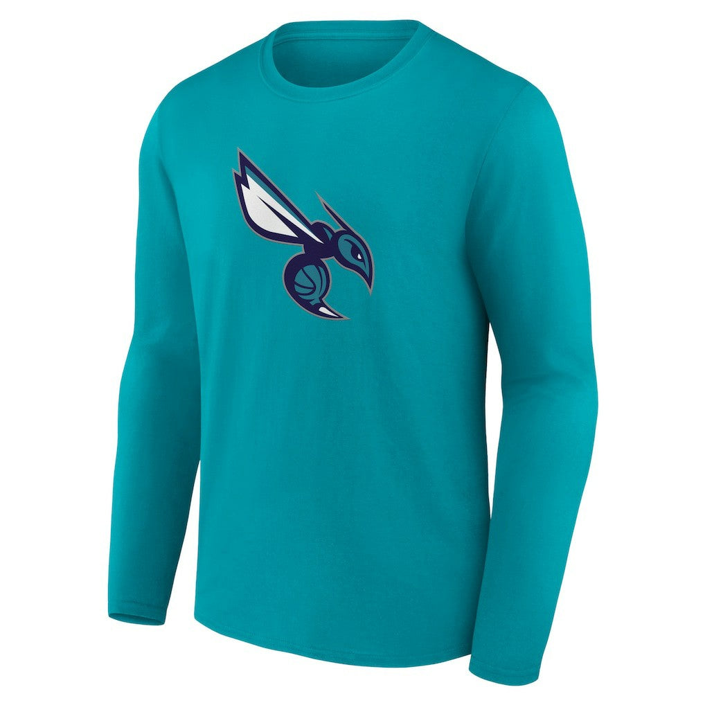 Charlotte Hornets Alternate Logo Long Sleeve T-Shirt - Aqua for sale