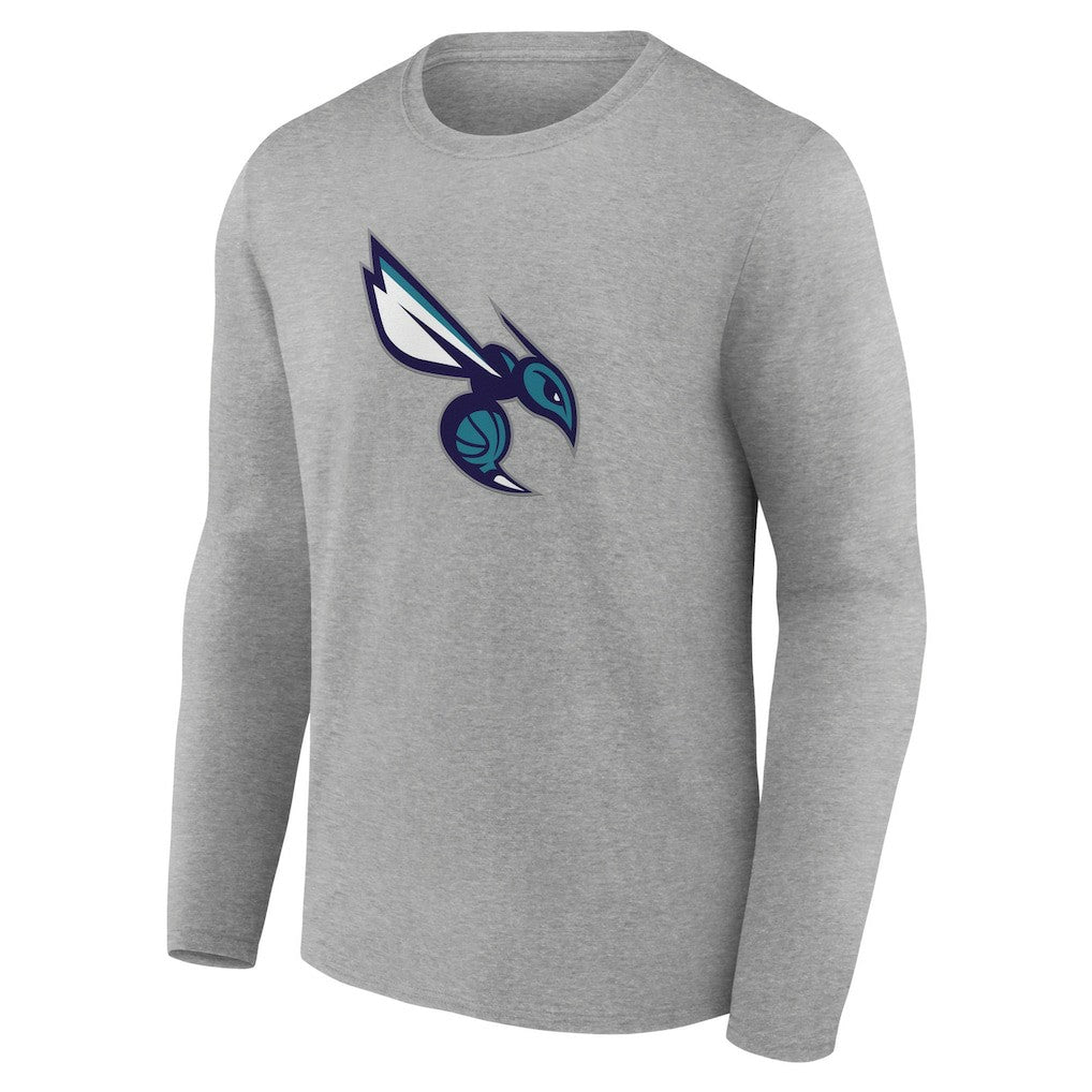 Charlotte Hornets Alternate Logo Long Sleeve T-Shirt - Gray shop