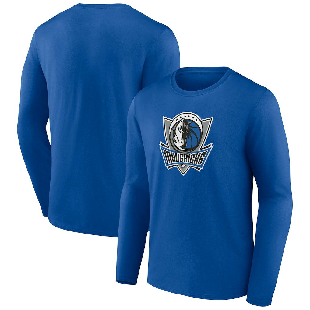 Dallas Mavericks Alternate Logo Long Sleeve T-Shirt sale - Royal sale