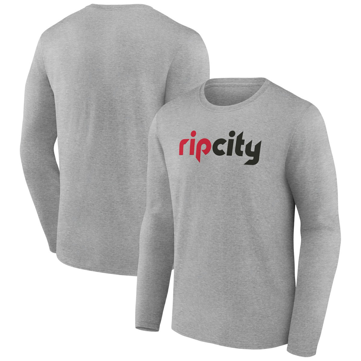 Portland Trail Blazers Alternate Logo Long Sleeve T-Shirt - Gray on sale