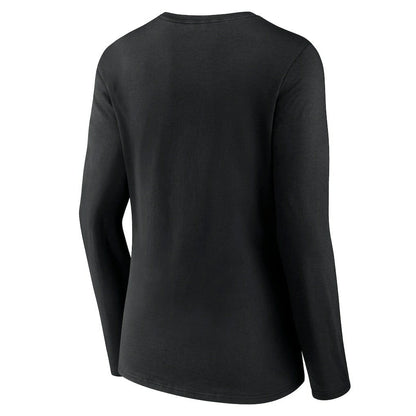 Atlanta Hawks Women's Alternate Logo V-Neck Long Sleeve T-Shirt - Black online