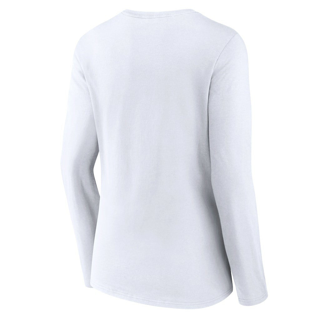 Detroit Pistons Women's Alternate Logo V-Neck Long Sleeve T-Shirt sale - White for sale