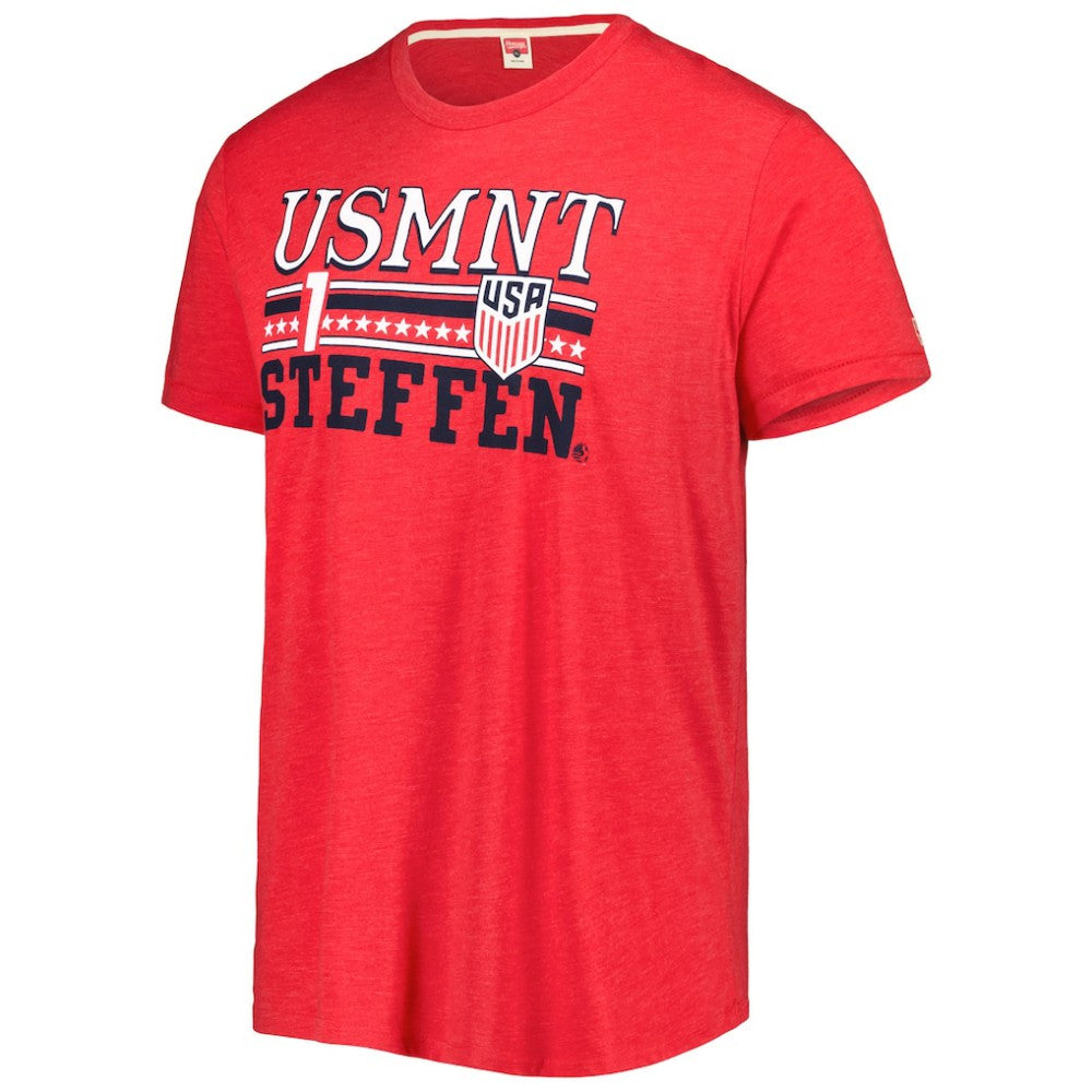 Zack Steffen USMNT Homage Jersey Tri-Blend T-Shirt - Red online