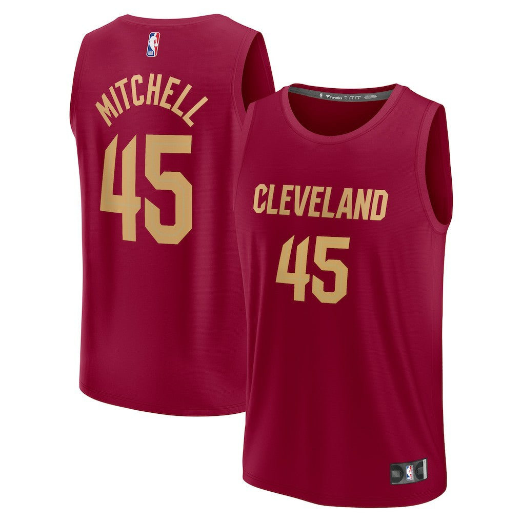 Donovan Mitchell Cleveland Cavaliers Fast Break Replica Jersey sale - Icon Editi- Wine | Fanatics online