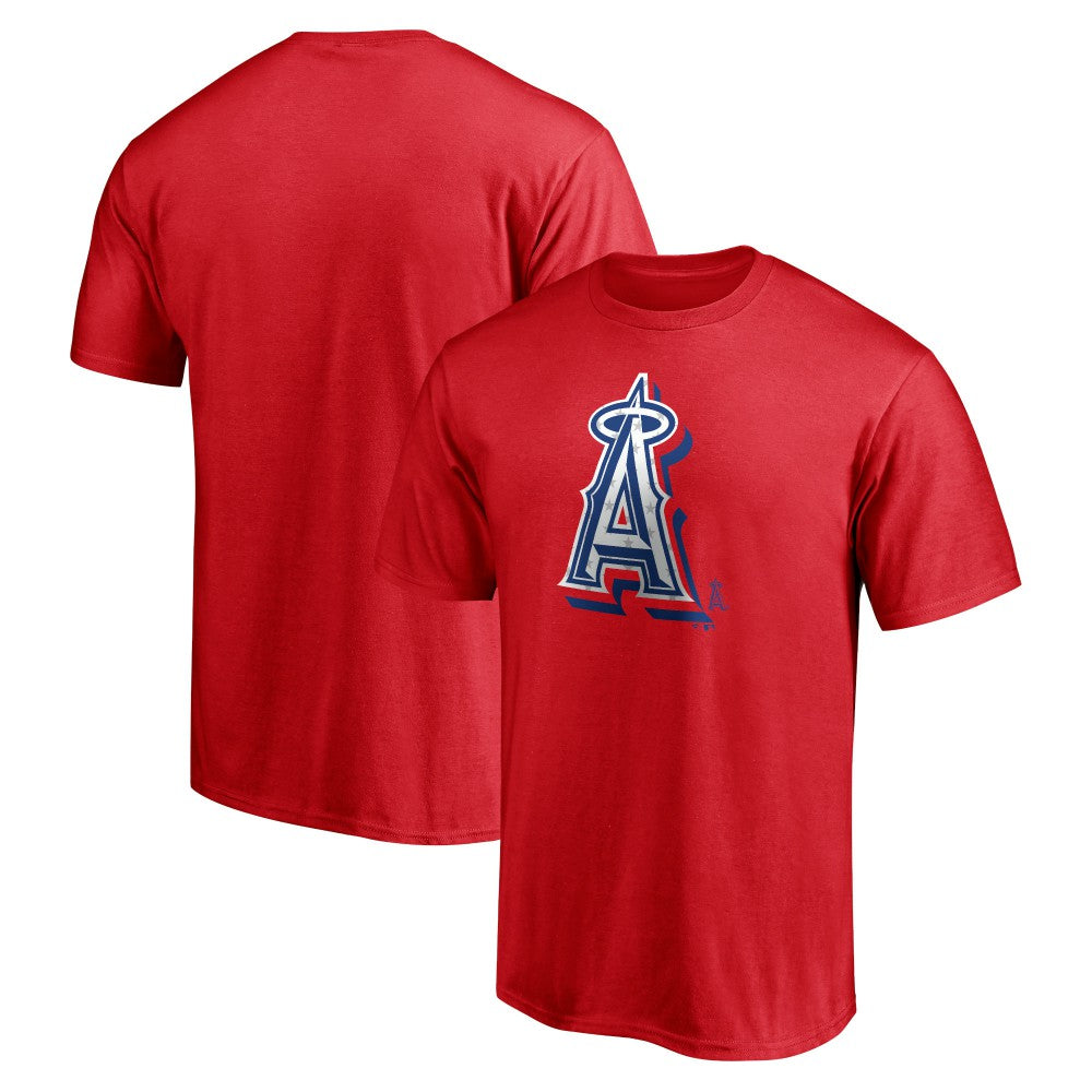 Los Angeles Angels Red White and Team T-Shirt - Red
