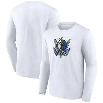 Dallas Mavericks Alternate Logo Long Sleeve T-Shirt sale - White outlet