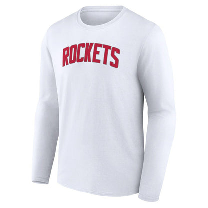 Houston Rockets Alternate Logo Long Sleeve T-Shirt - White on sale