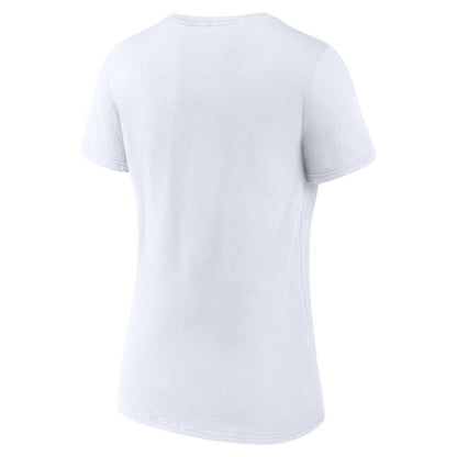 Indiana Pacers Women's Alternate Logo V-Neck T-Shirt - White for sale