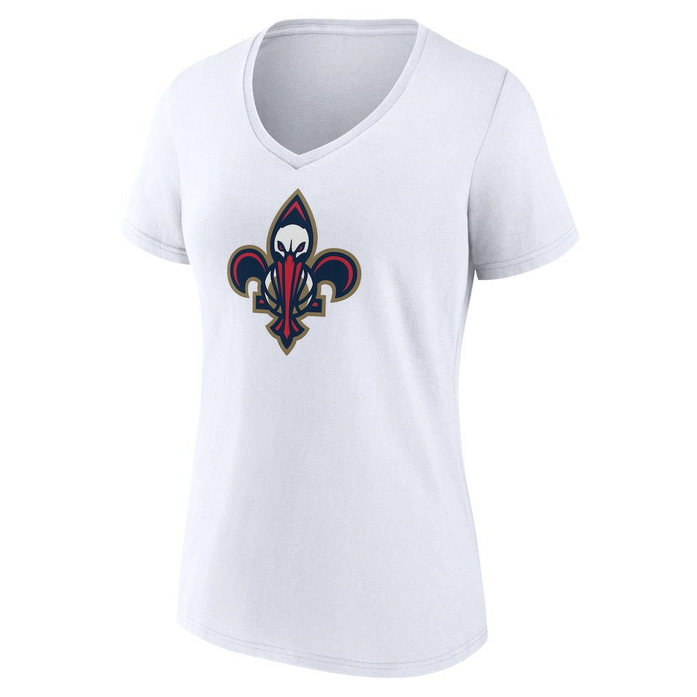 New Orleans Pelicans Women's Alternate Logo V-Neck T-Shirt - White sale