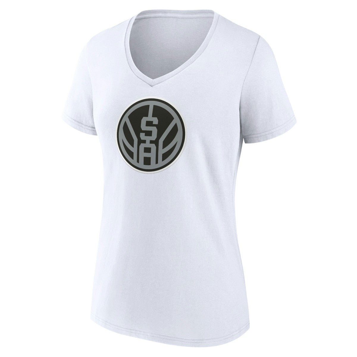 San Antonio Spurs Women's Alternate Logo V-Neck T-Shirt - White cheap