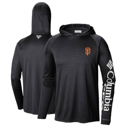 San Francisco Giants Terminal Tackle Long Sleeve Hoodie T-Shirt - Black | Columbia
