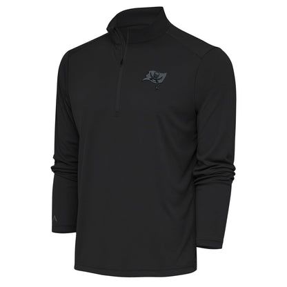 Tampa Bay Buccaneers Antigua Tonal Logo Tribute Quarter-Zip Pullover Top - Charcoal online