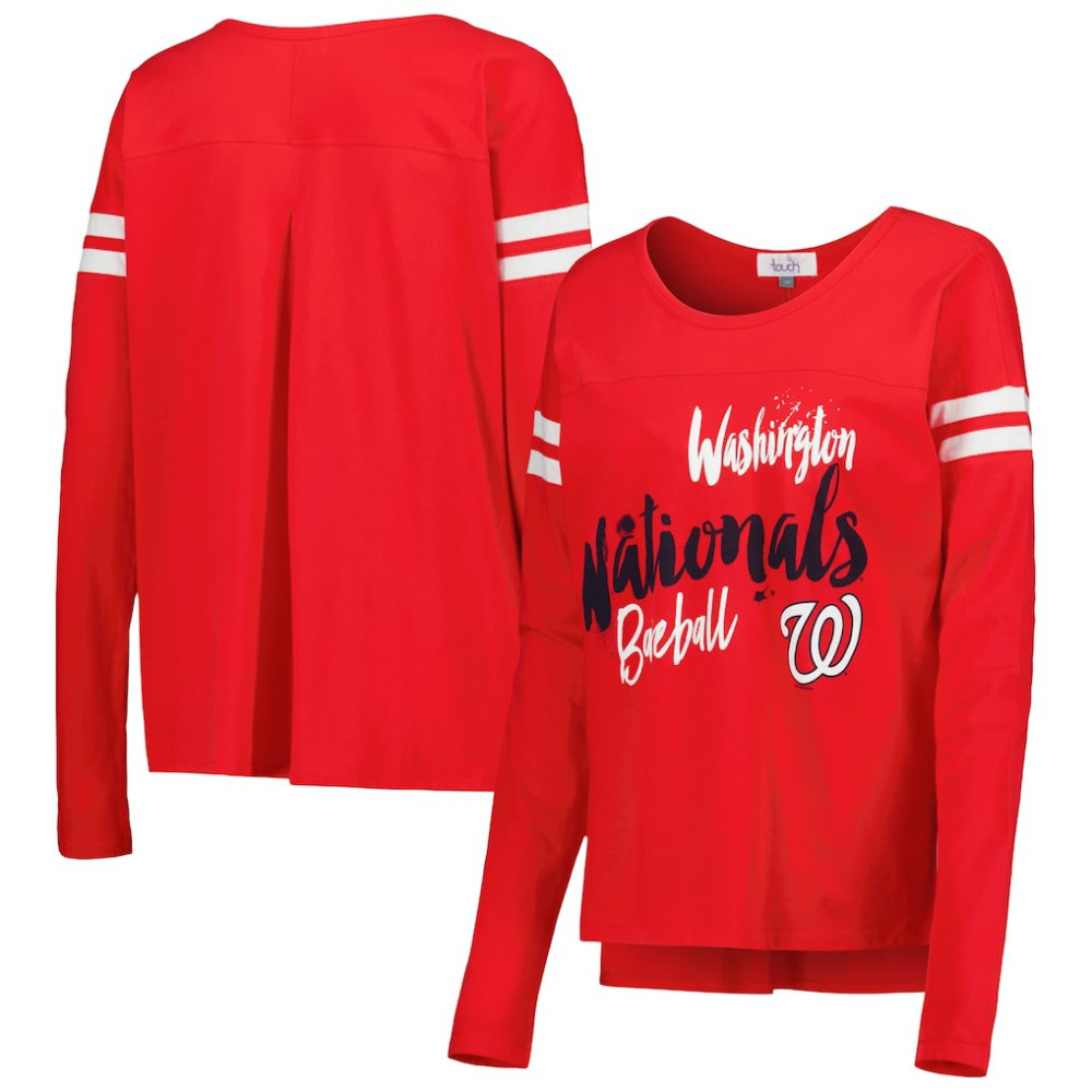 Washington Nationals Touch Women's Free Agent Long Sleeve T-Shirt - Red