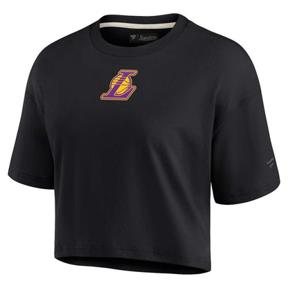 Los Angeles Lakers Women's Elements Super Soft Boxy Cropped T-Shirt - Black | Fanatics on sale