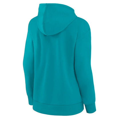 Charlotte Hornets Women's Wordmark Alt Pullover Hoodie - Teal discount