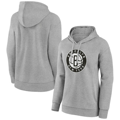 Brooklyn Nets Women's Alternate Logo Pullover Hoodie - Gray sale