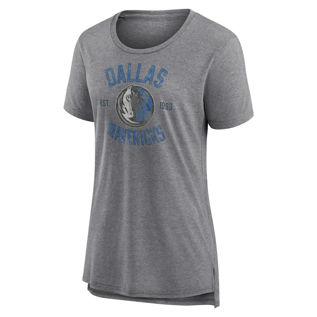Dallas Mavericks Women's Heritage Tri-Blend T-Shirt sale - Heather Gray cheap