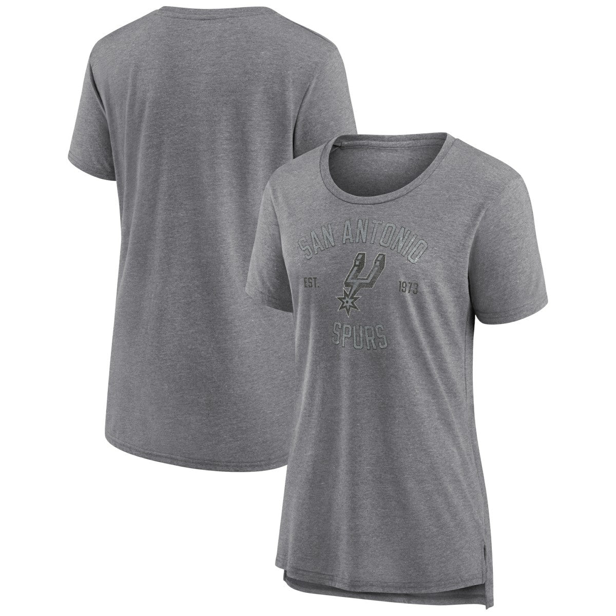 San Antonio Spurs Women's Heritage Tri-Blend T-Shirt - Heather Gray online