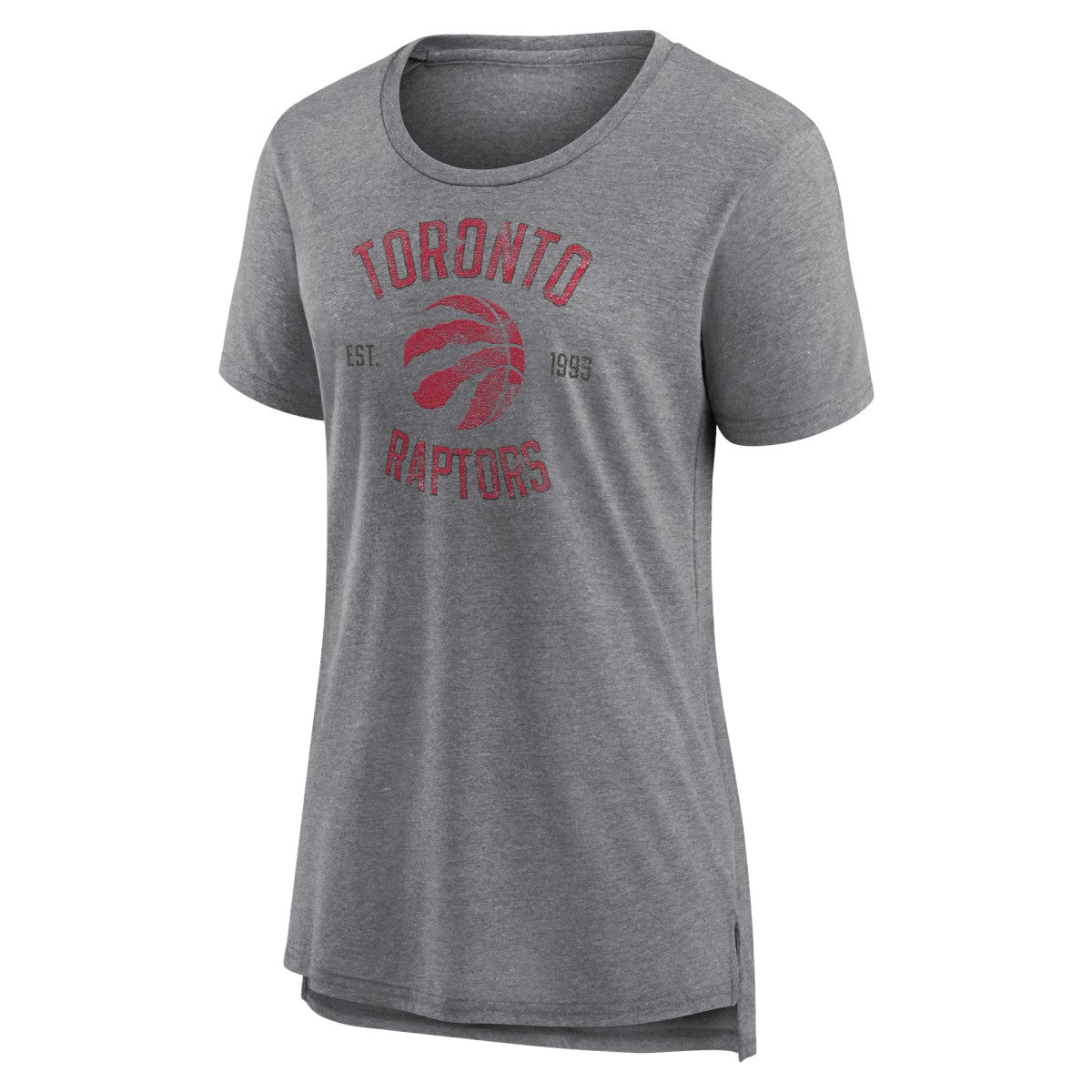 Toronto Raptors Women's Heritage Tri-Blend T-Shirt - Heather Gray cheap
