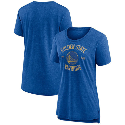 Golden State Warriors Women's Heritage Tri-Blend T-Shirt sale - Heather Royal cheap