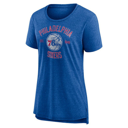 Philadelphia 76ers Women's Heritage Tri-Blend T-Shirt sale - Heather Red sale